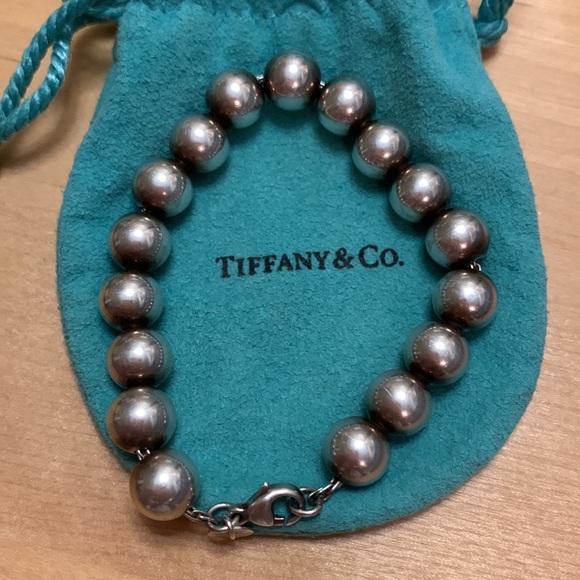 Tiffany hardware 10mm ball bracelet 7.5” - Picture 7 of 10